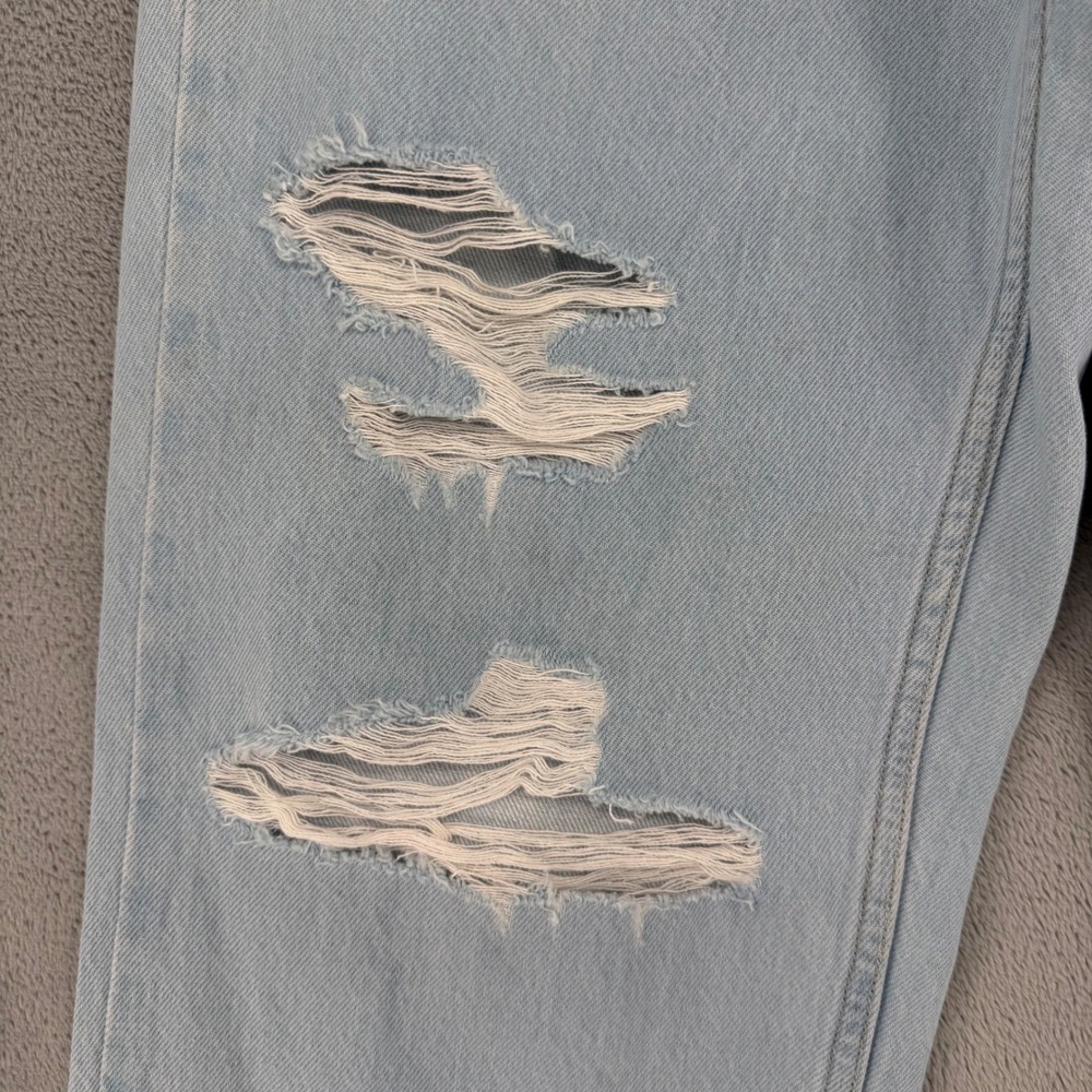 Levis Silver Tab 94 Baggy Light Wash Distressed Denim‎ Jeans Women's Size 28 - Picture 6 of 16